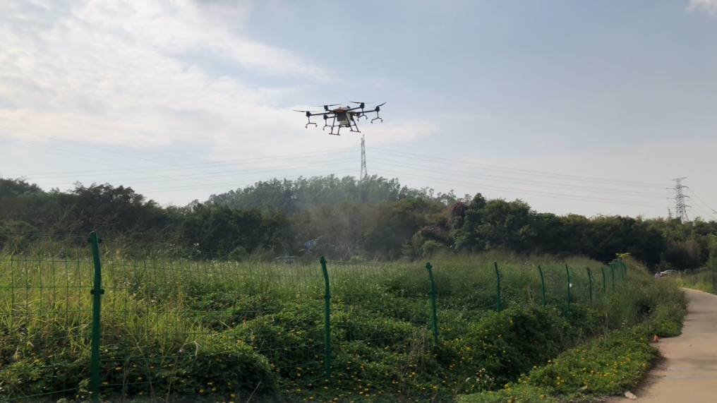 鼎峰無人機植保大顯身手